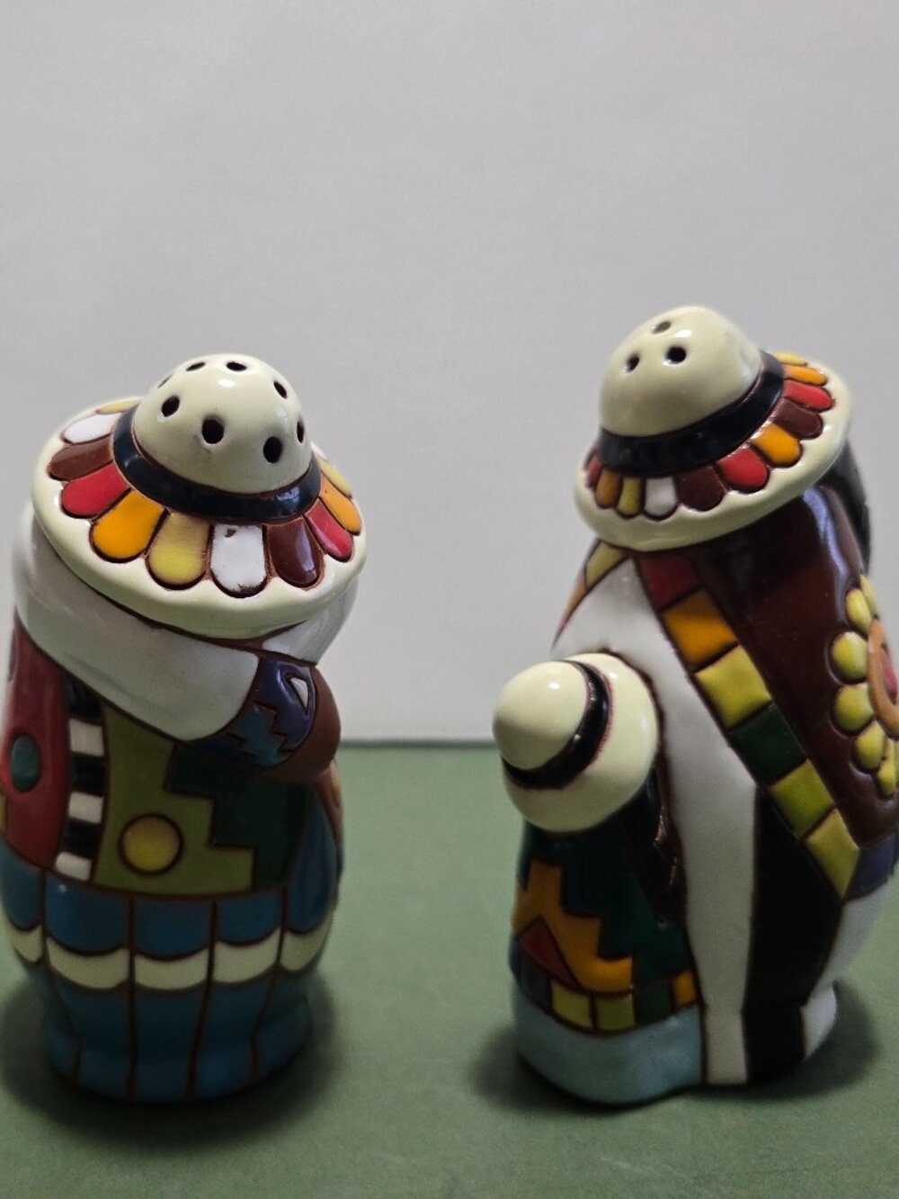 Mexican Hand-painted Salt & Pepper Shakers